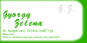 gyorgy zelena business card